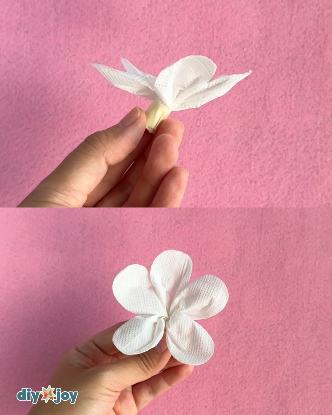 Paper towel flowers