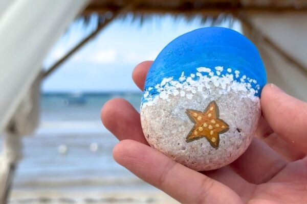 beach rock painting for beginners