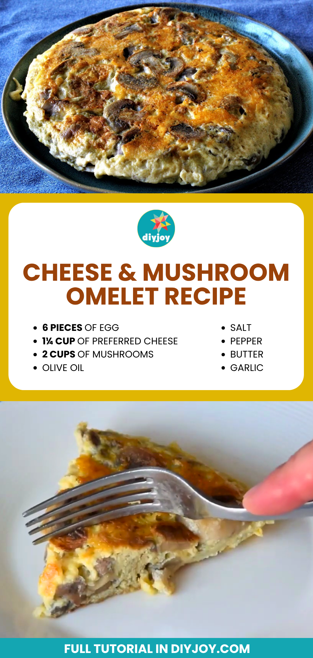 Cheese & Mushroom Omelet