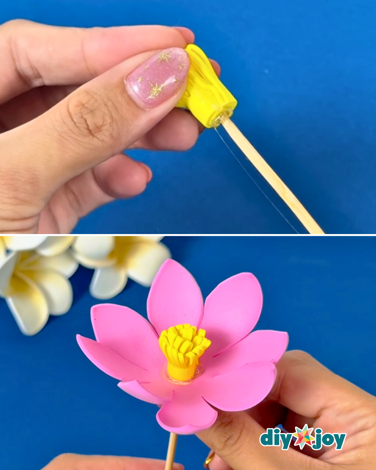 DIY Foam Tulip Flower Craft