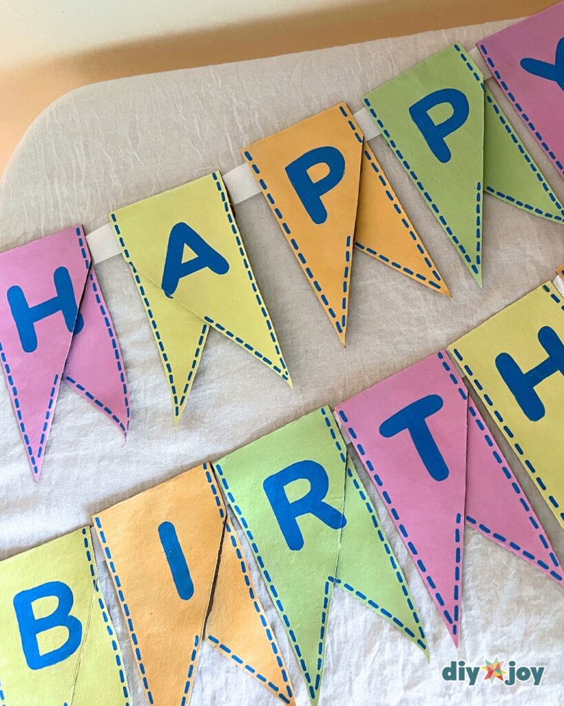 DIY Happy birthday banner