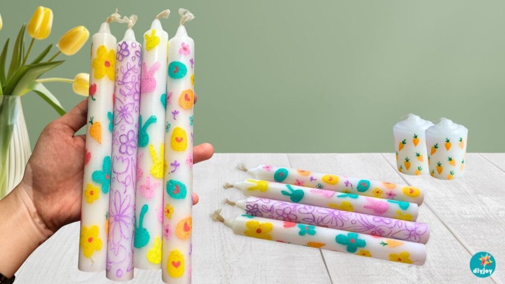 DIY Spring Candle Decor