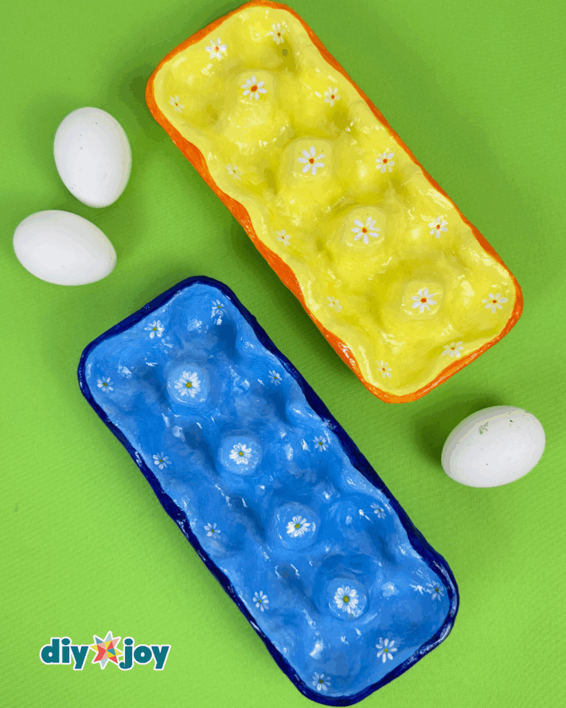 Easy Air-Dry Clay Egg Tray from Recycled Materials
