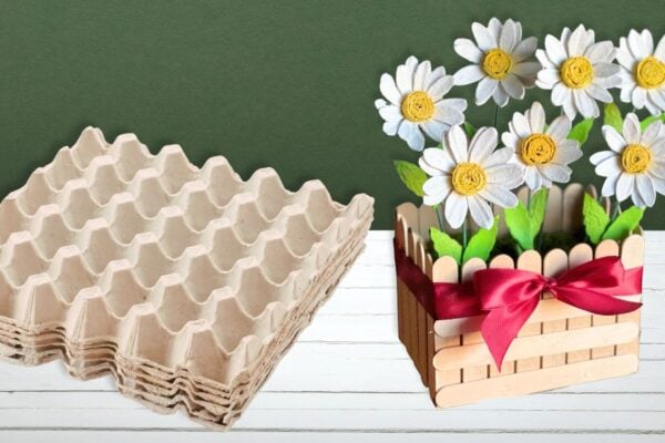 Egg carton daisy tutorial