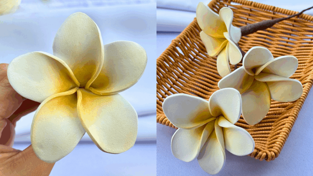 How to Make a Craft Foam Frangipani Flower