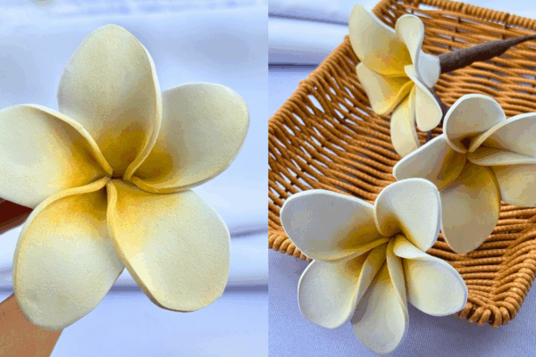 How to Make a Craft Foam Frangipani Flower