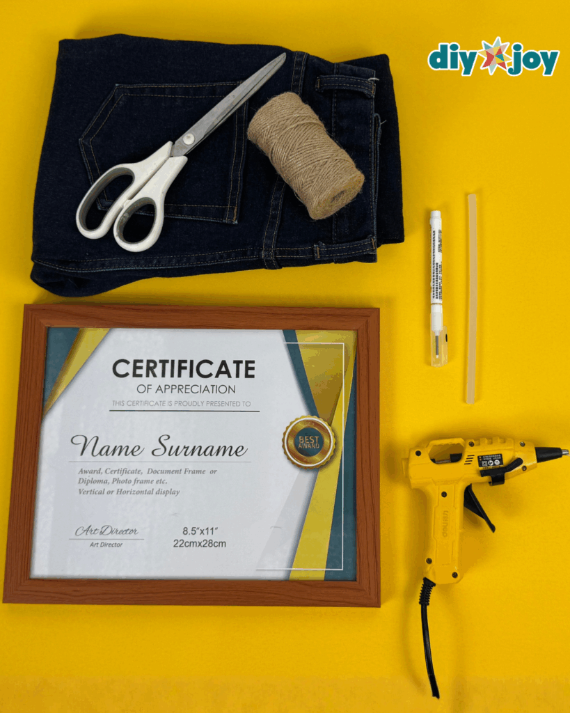 Materials for Denim Jean Organizer