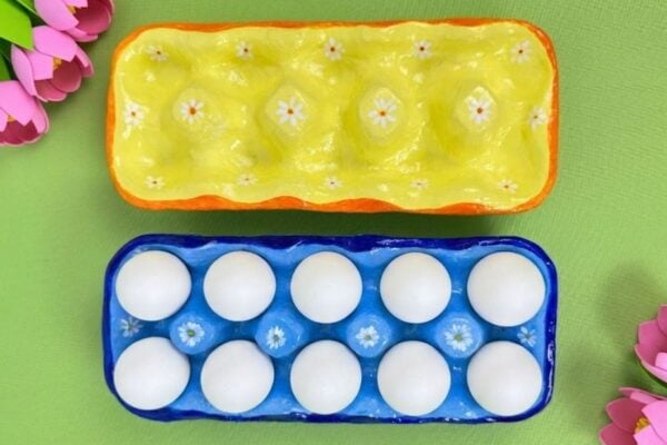 Personalized Air-Dry Clay Egg Tray Craft