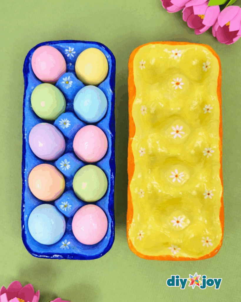 Recycled Egg Carton Turned Into Air-Dry Clay Egg Holder