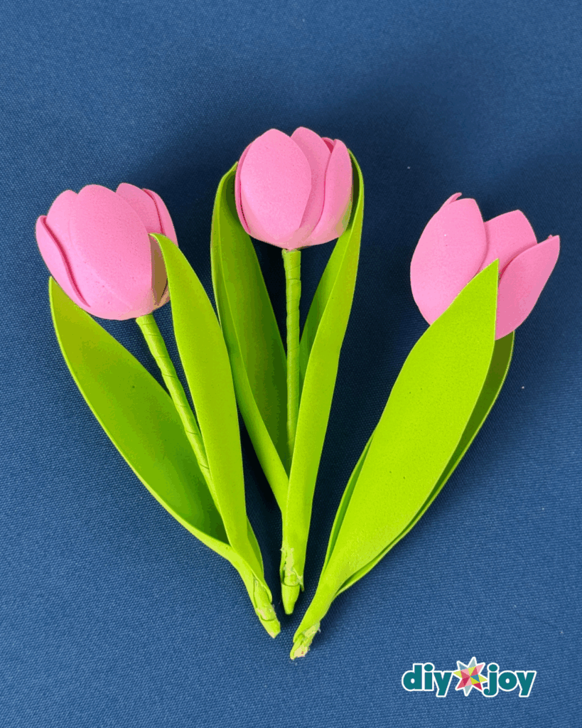 Simple Foam Tulip Craft Project