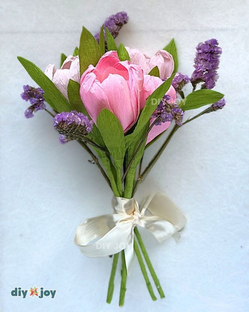 paper flower bouquet - tulips