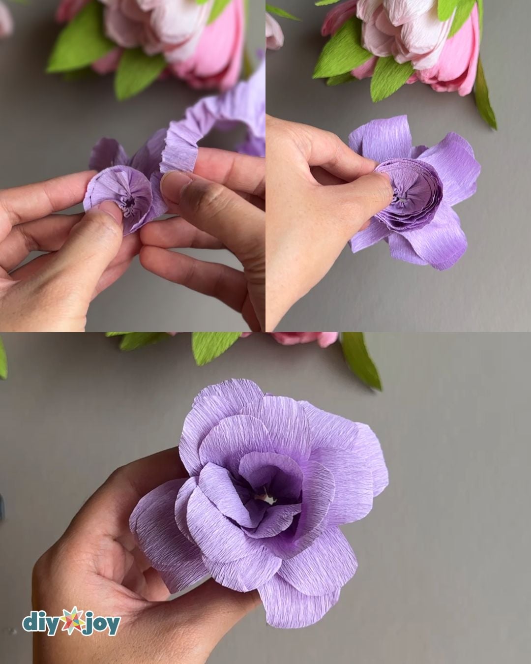 paper rose craft