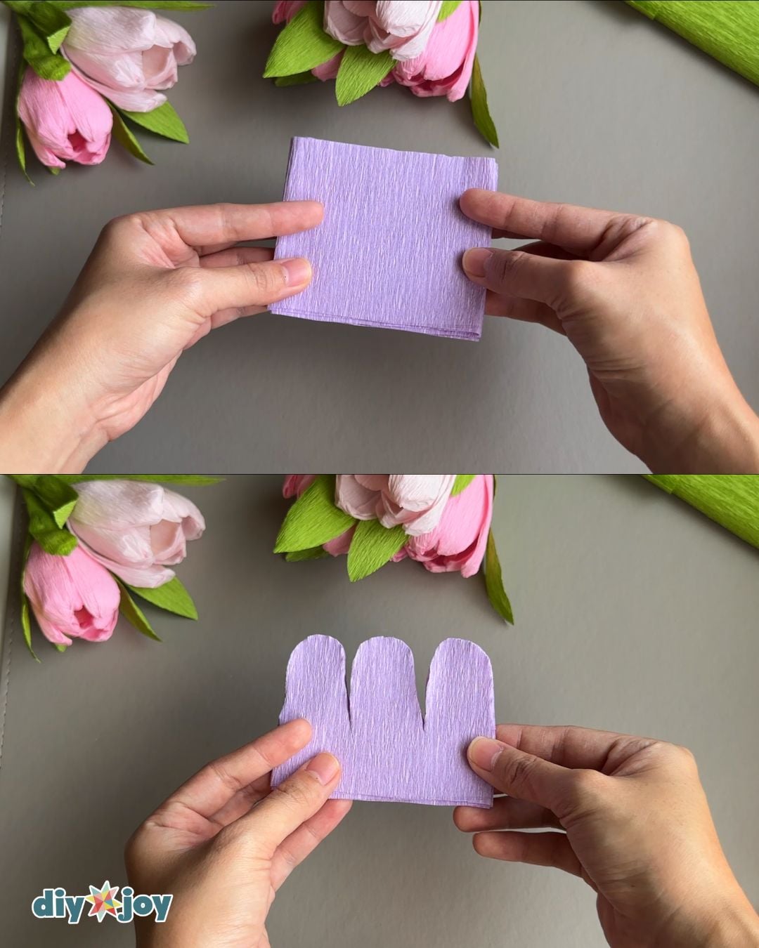 step by step crepe paper roses