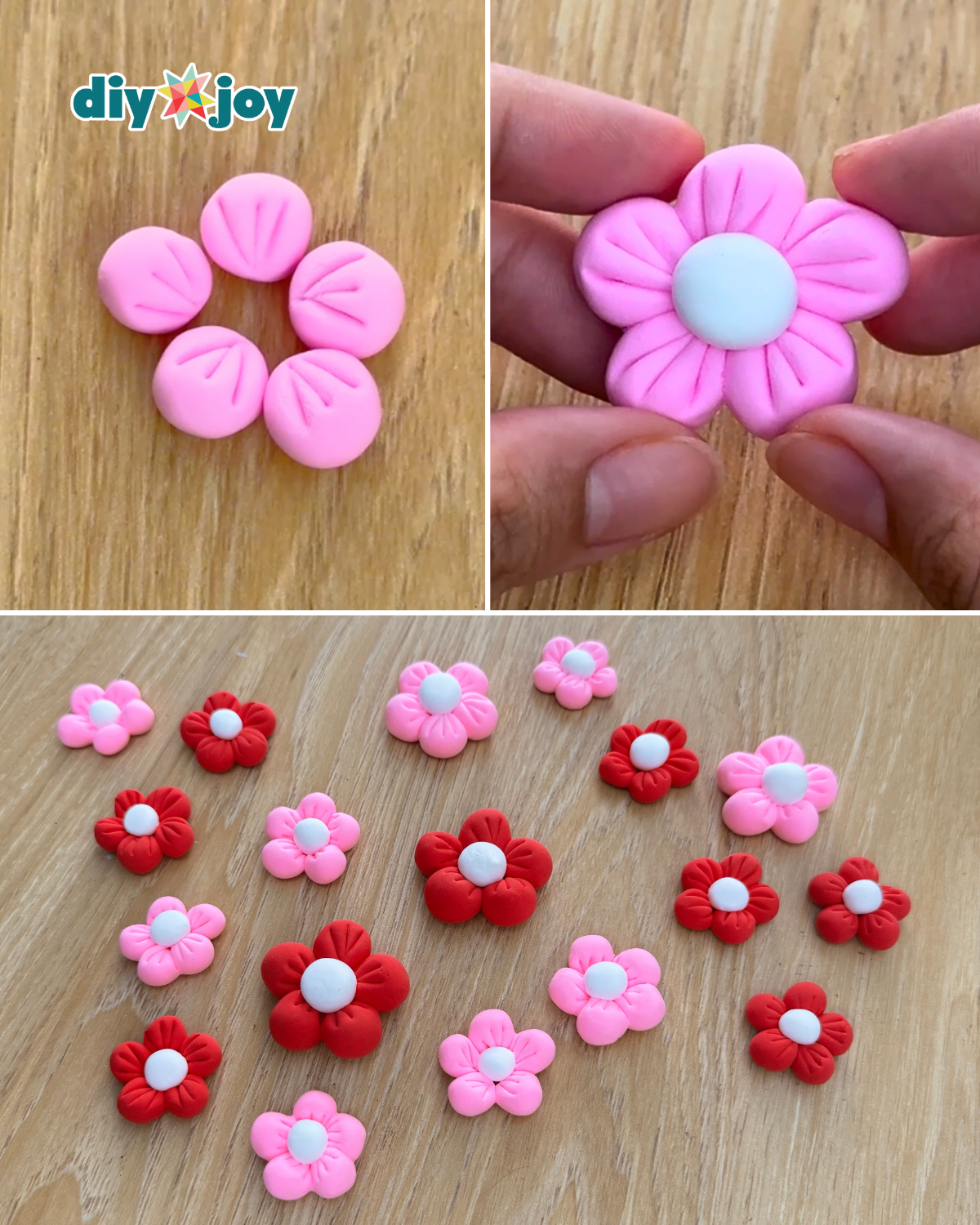 DIY Clay Flower Mirror