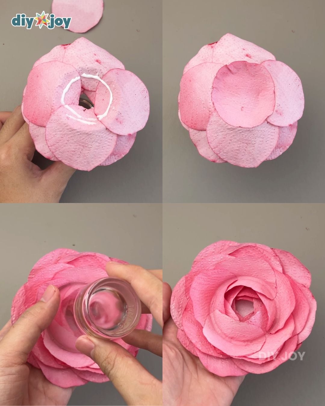 Paper towel flowers
