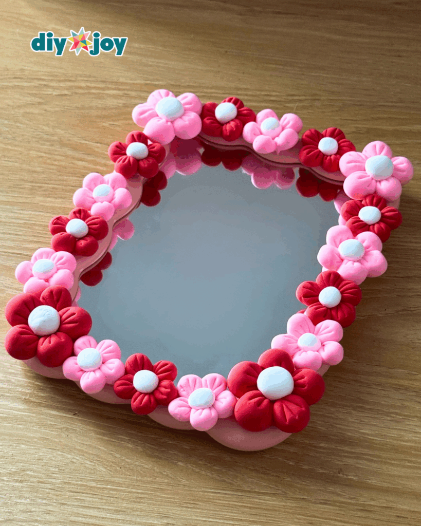 1 Hour Clay Flower Mirror