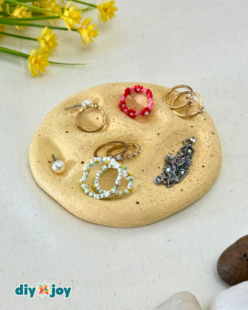 Easy Air-Dry Clay Jewelry Organizer
