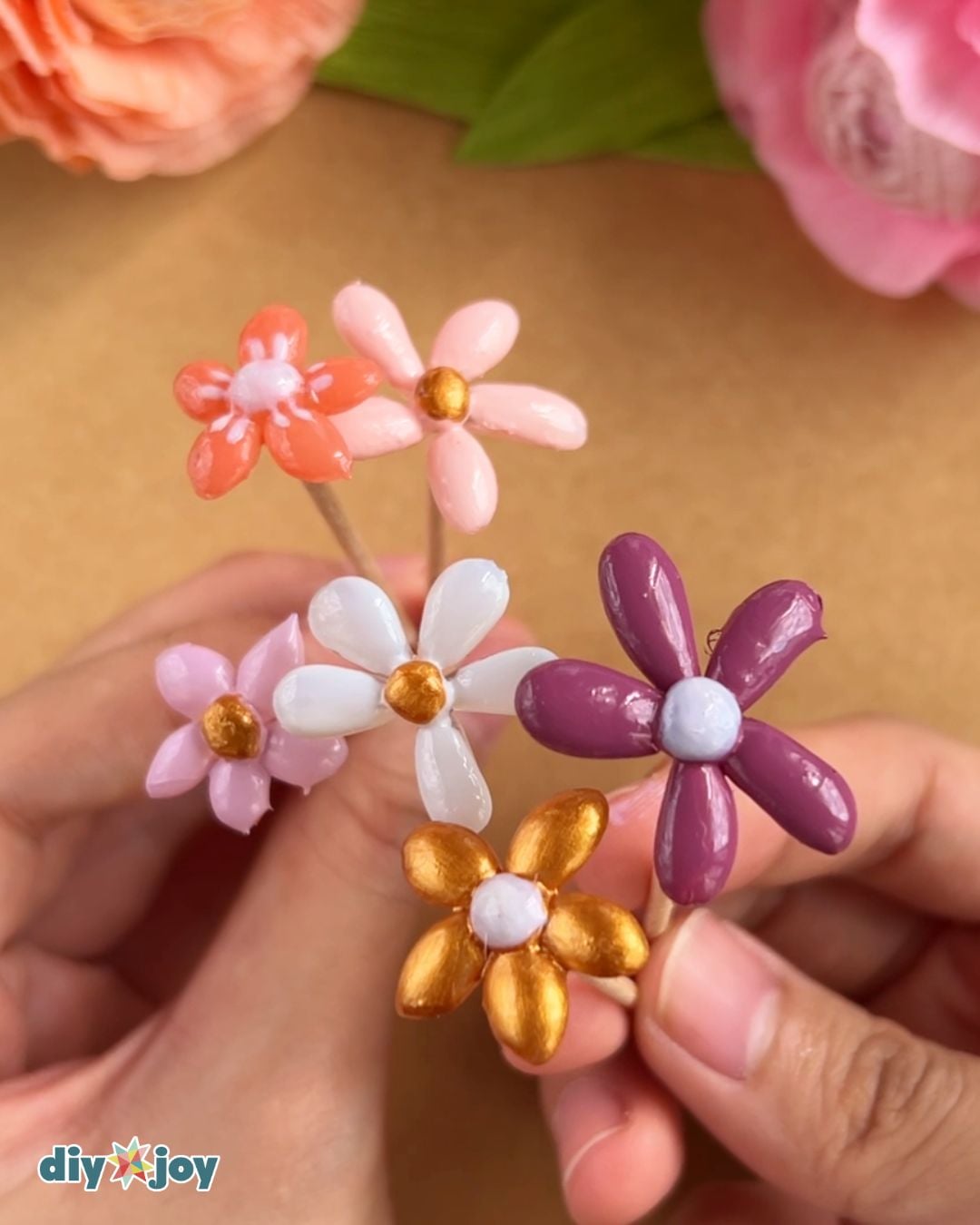 hot glue petals