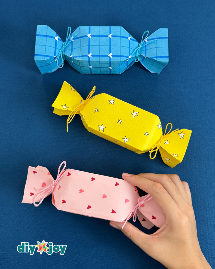 DIY Candy Shaped Paper Storage Holder Tutorial