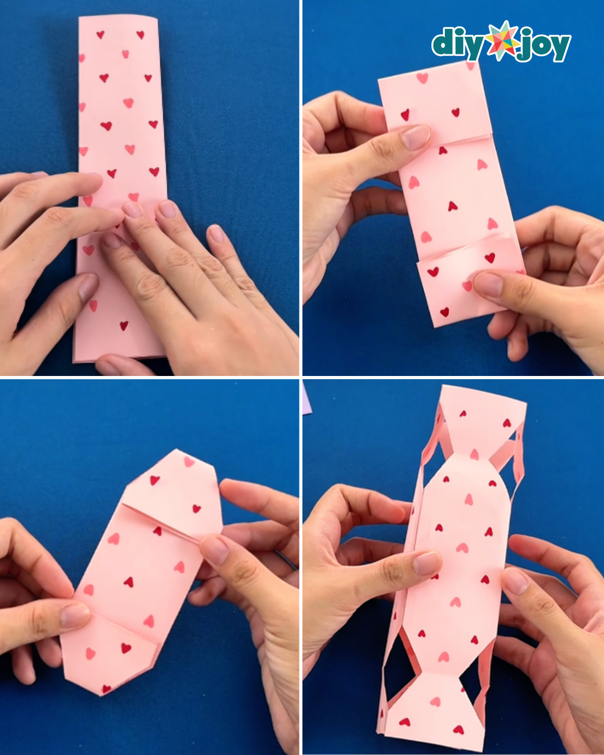 DIY Folded Paper Candy Treat Box Tutorial