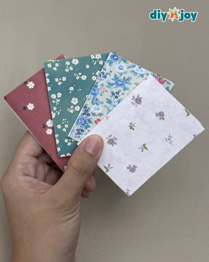 DIY mini notebook using scrap paper