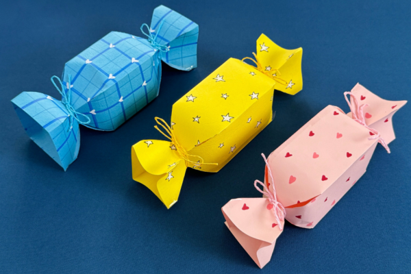 DIY Paper Candy Package Gift Holder Tutorial