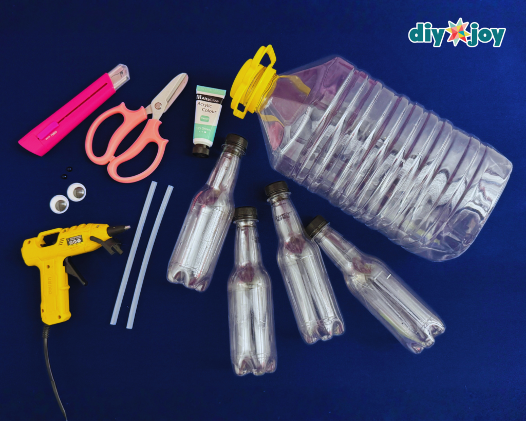 Plastic Bottle Pig Planter Materials