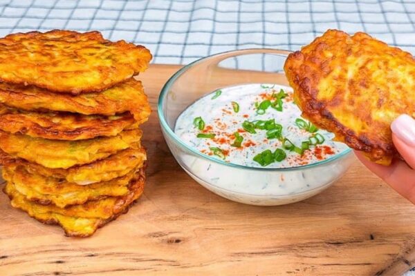 10-Minute Cabbage Patties, homemade and freshly served
