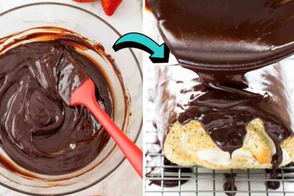 2-Ingredient Chocolate Ganache, homemade and freshly served