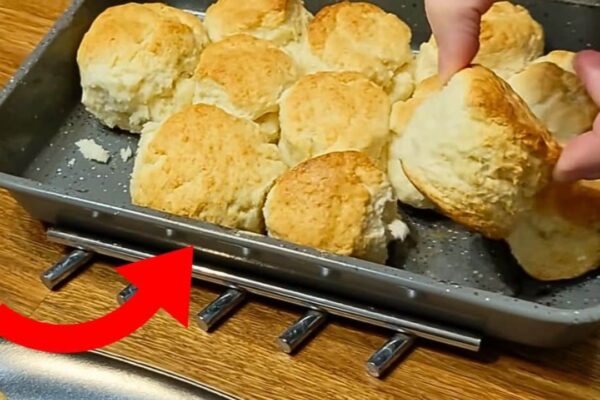 2-Ingredient Old-Fashioned Biscuits, homemade and freshly served
