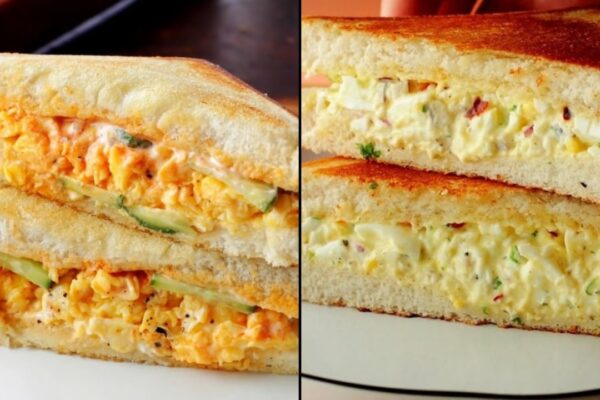 3 Easy Egg Mayo Sandwich Recipes, homemade and freshly served