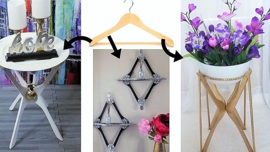 Finished 3 Home Decor DIY Projects Using Hangers, a completed DIY project