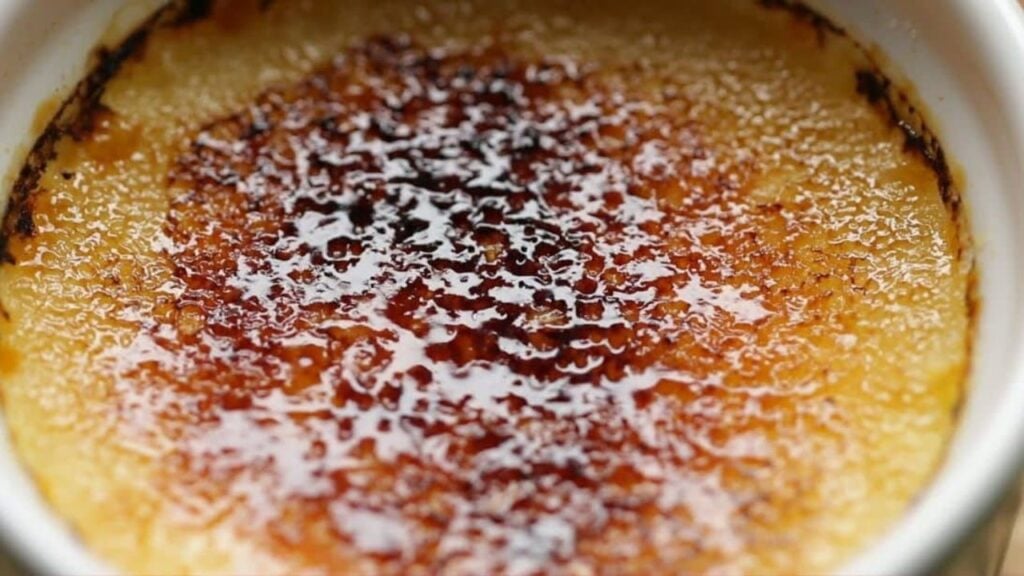 3-Ingredient Creme Brulee, homemade and freshly served