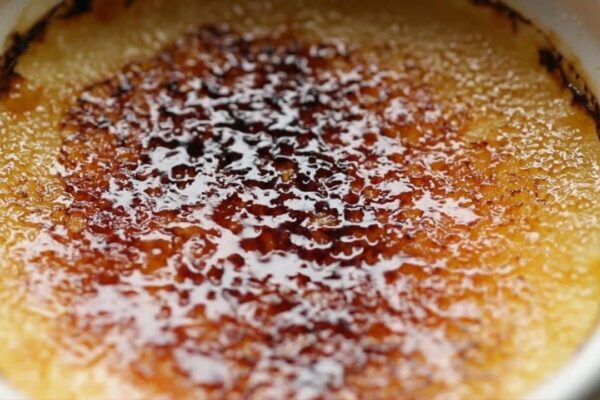 3-Ingredient Creme Brulee, homemade and freshly served