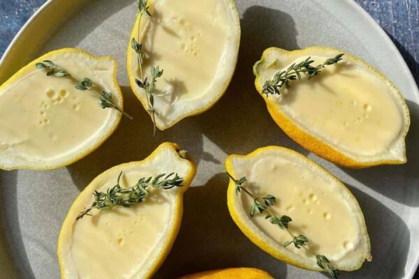 3-Ingredient Lemon Posset, homemade and freshly served