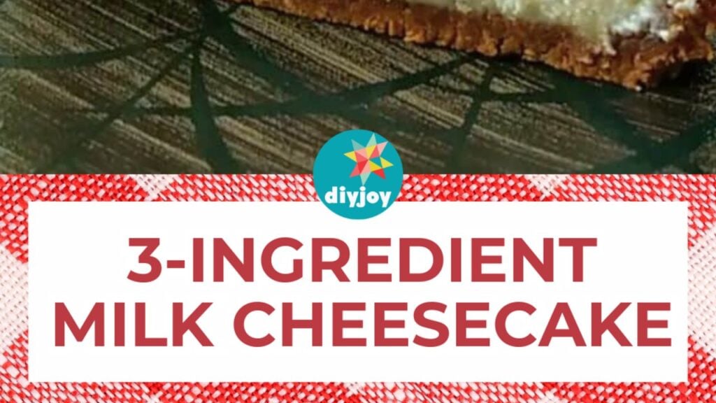 3 Ingredient Milk Cheesecake, homemade and freshly served