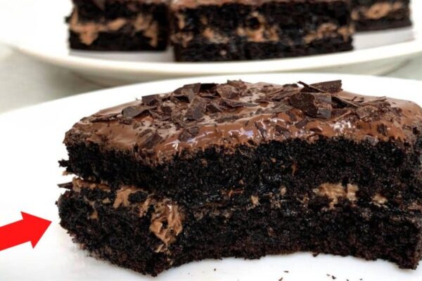 3-Ingredient No-Bake Oreo Cake, homemade and freshly served