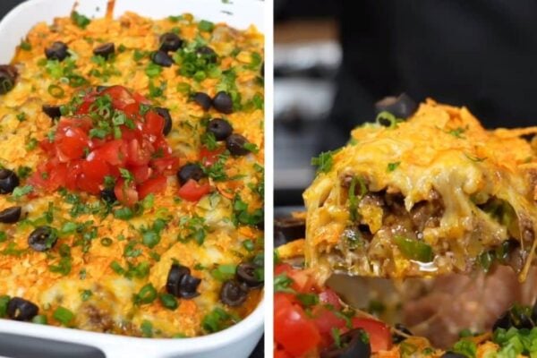 30-Minute Ultimate Taco Casserole, homemade and freshly served