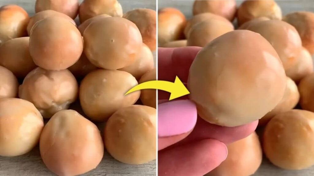 4-Ingredient Glazed Donut Holes, homemade and freshly served