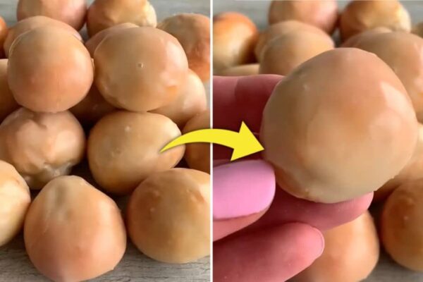 4-Ingredient Glazed Donut Holes, homemade and freshly served