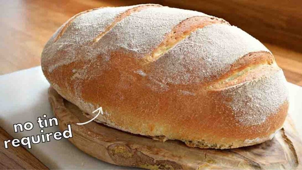 5-Ingredient Bloomer Loaf, homemade and freshly served