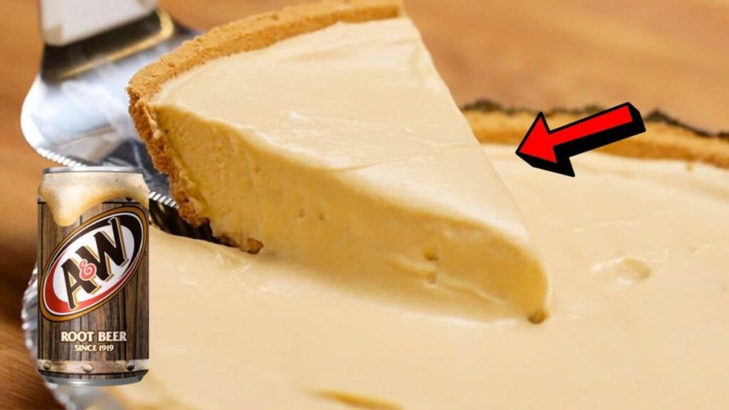 5-Ingredient Root Beer Float Pie, homemade and freshly served
