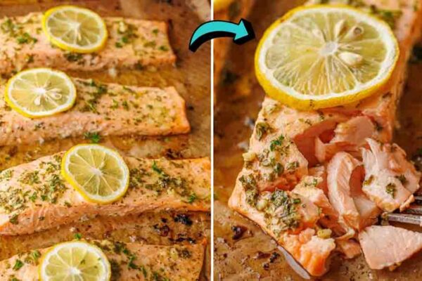 5-Star Baked Salmon, homemade and freshly served