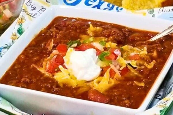 5-Star Homemade Chili, homemade and freshly served