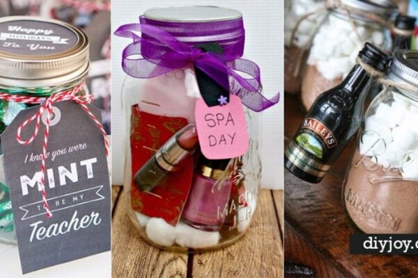 Gifts in A Jar | 50 Easy Mason Jar Gift Ideas — easy step-by-step DIY tutorial.