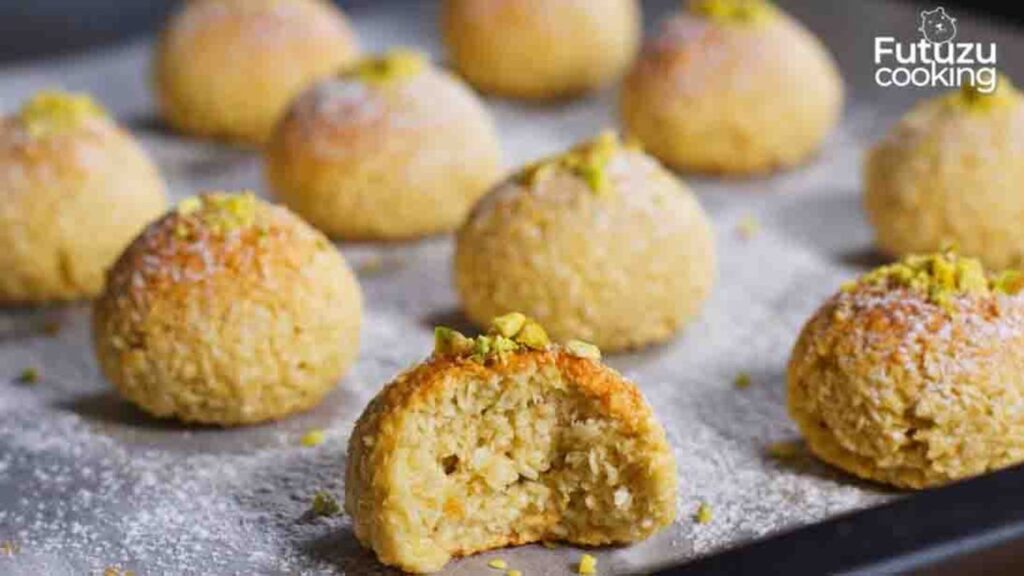 6-Ingredient Coconut Cookies, homemade and freshly served