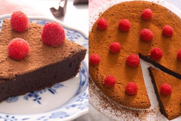 6-Ingredient One Bowl Chocolate Cake, homemade and freshly served