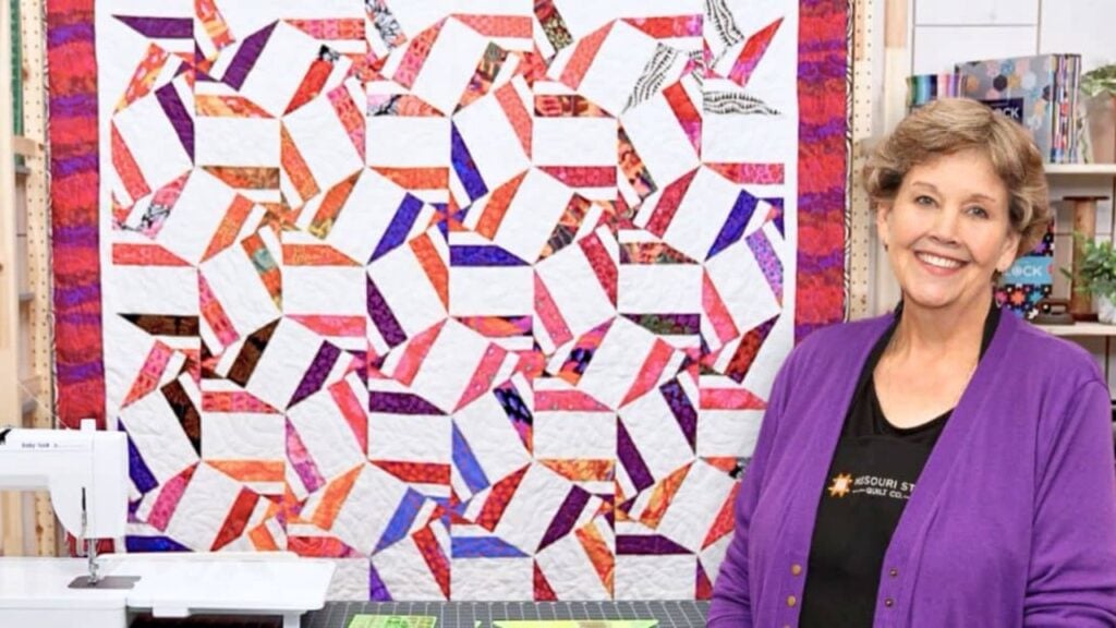 Finished 60 Degrees Stars Quilt With Jenny Doan, a completed DIY project
