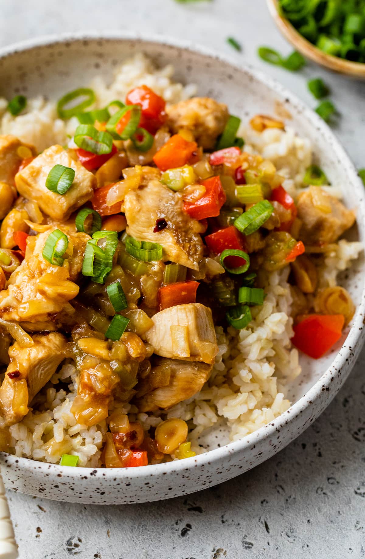 Low fat recipes — lighter kung pao chicken, healthy easy recipe