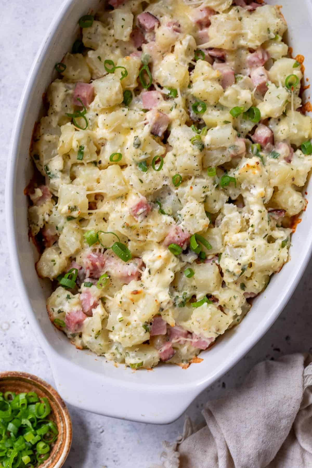 Casserole recipes — ham and potato casserole, easy homemade casserole for dinner